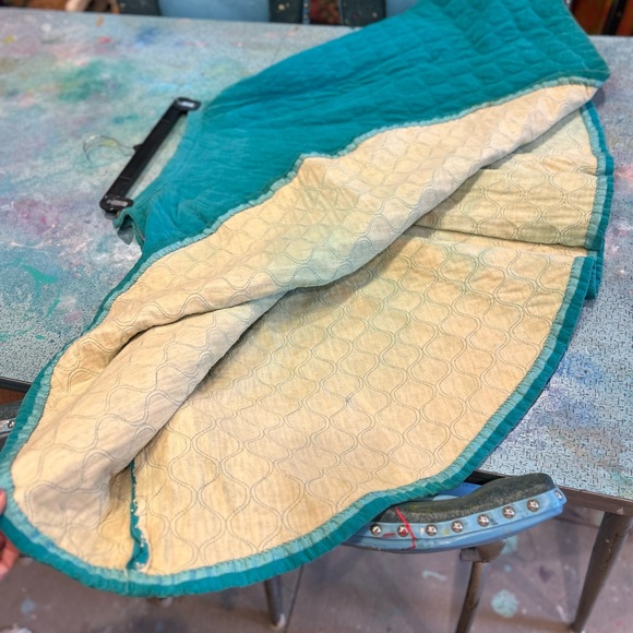 Mid Century Quilted Corduroy Skirt - Picture 11 of 14